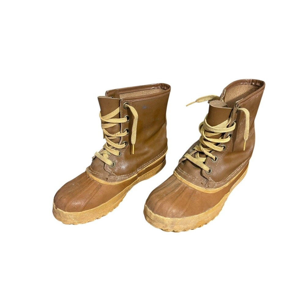 Vtg Sorel Youth Sz 6 Arctic Pac Kaufman Canada Brown Snow Duck Boots